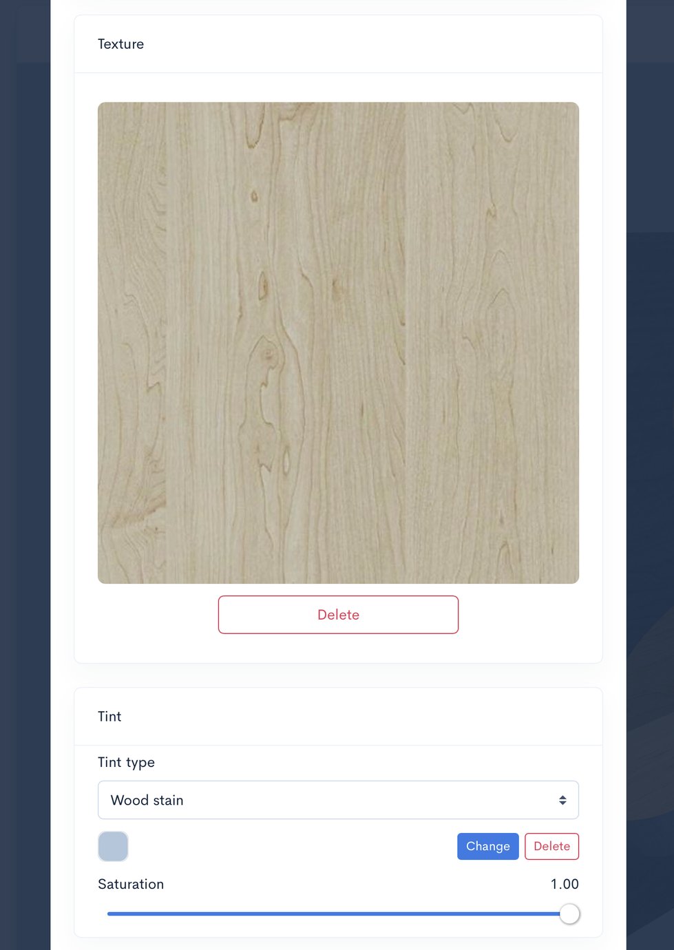 Examine the operation of the Wood Stain example. Incorporate a traditional wood stain while preserving the existing pattern.
