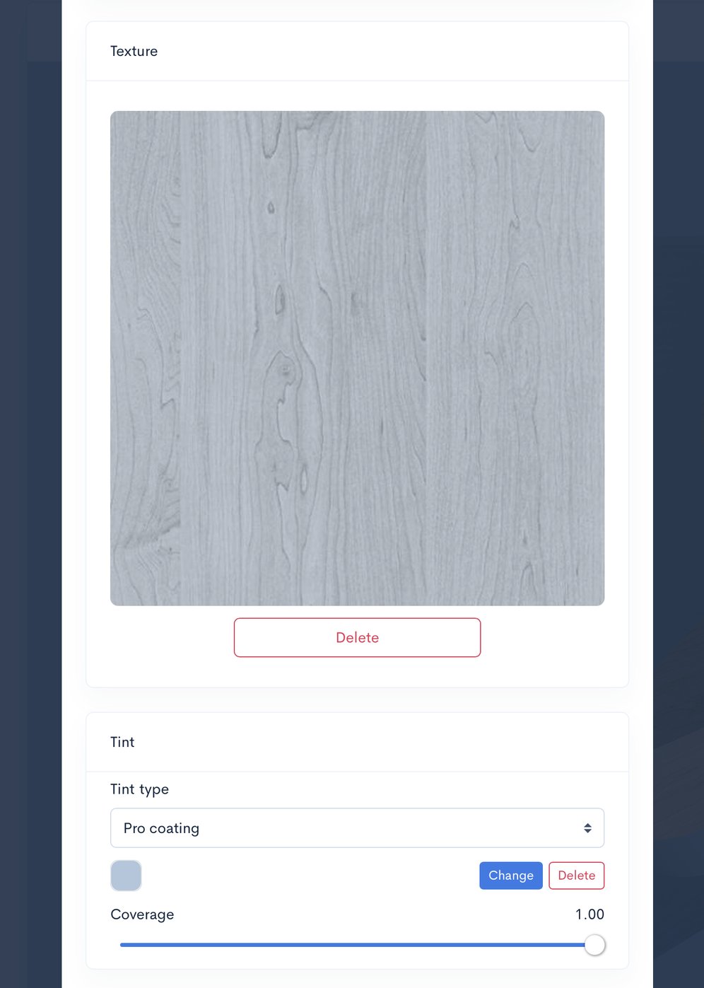 Pro Coating example: Observe the color-saving pattern.