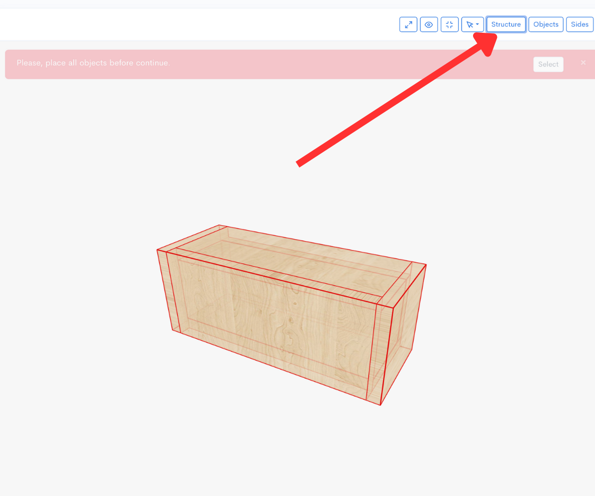 Menunjukkan cara Anda dapat mengakses layar Properti Box untuk menyesuaikan pengaturan enclosure.