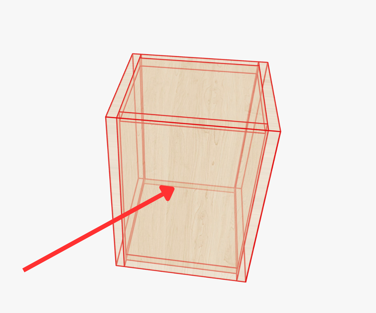 Click on the face to open its properties modal.