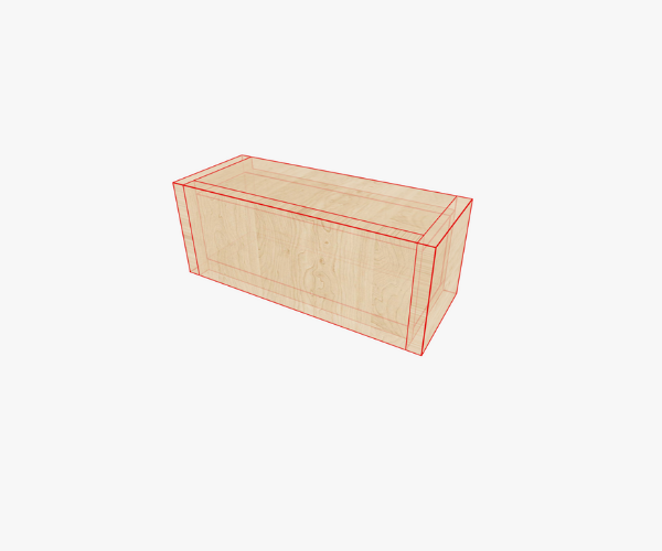 Box with default width, height, and length.