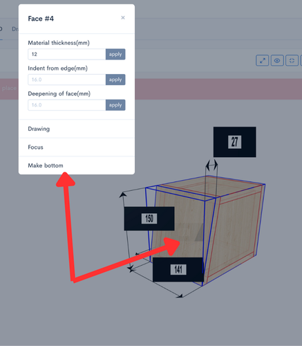 Steps to change the box orientation.